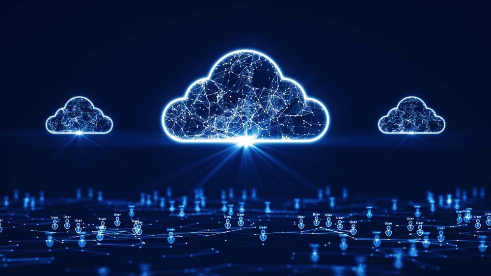 Cloud platform serving a live network of users