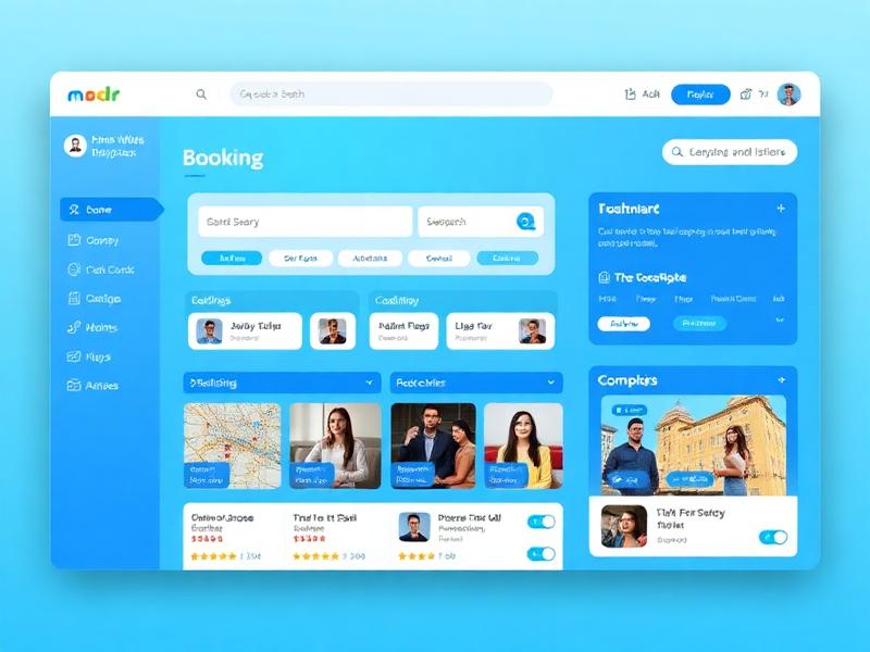 Cosmosii marketplace platform interface with booking and payment features